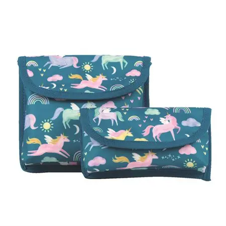 [836476] Execo Sandwich and Snack Pouch Set, Unicorn