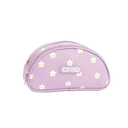 Étui à crayons demi-lune Oro – Collection Marguerites