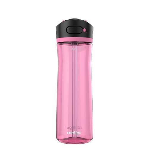 [Y836570] Bouteille d'eau Ashland avec couvercle à bec automatique Contigo, Azalée