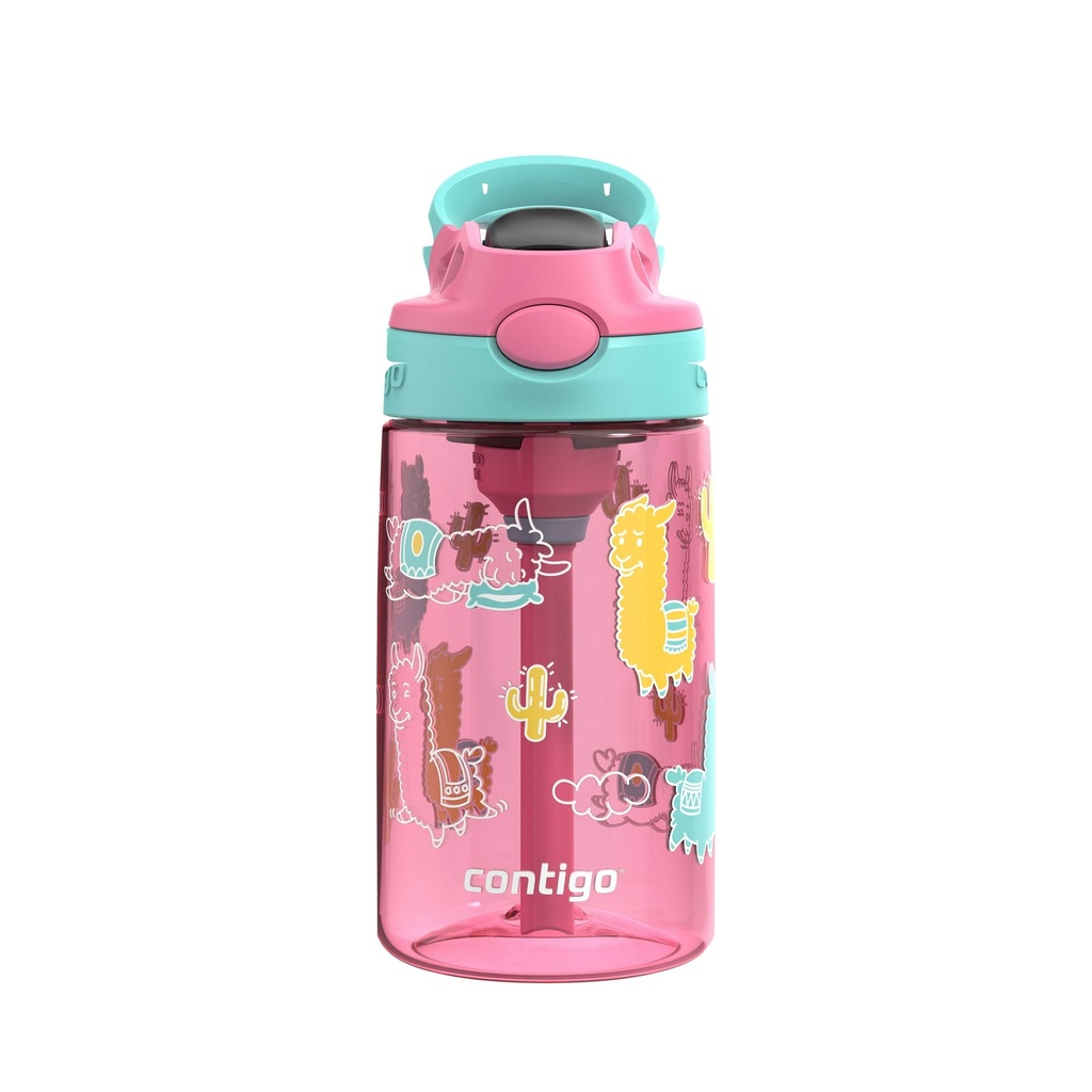 [836579] Bouteille d'eau Contigo Kids Aubrey en paille, Lama de jade azalée
