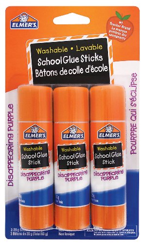 Colle pourpre en bâton Elmer’s 20 g chaque (paquet de 3)