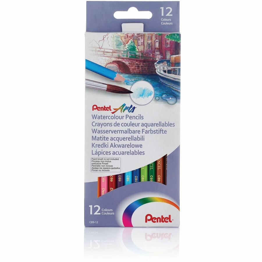 [584045] Crayons aquarellables Arts® - Pentel (Bte de 12)