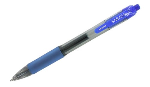 [640821] Stylo à bille roulante rétractable Sarasa® - Zebra Pen, Bleu