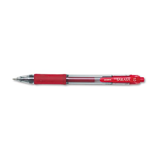 [103465] Stylo à bille roulante rétractable Sarasa® - Zebra, Rouge