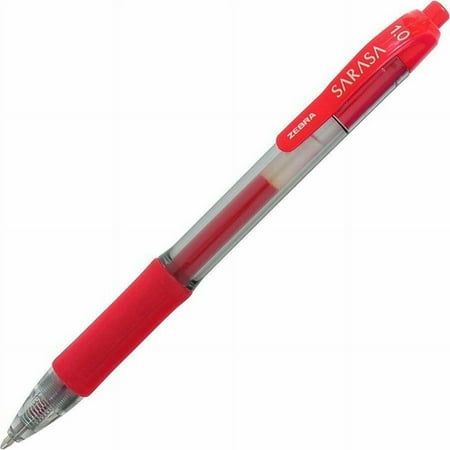 [103465] Zebra SARASA dry X20 Retractable Gel Pen, Red