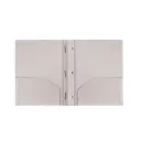 Execo Duo-tang in biodegradable plastic, with ties and pockets, Grey