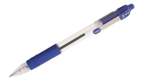Stylo à bille rétractable Z-Grip™ - Zebra Pen, Bleu