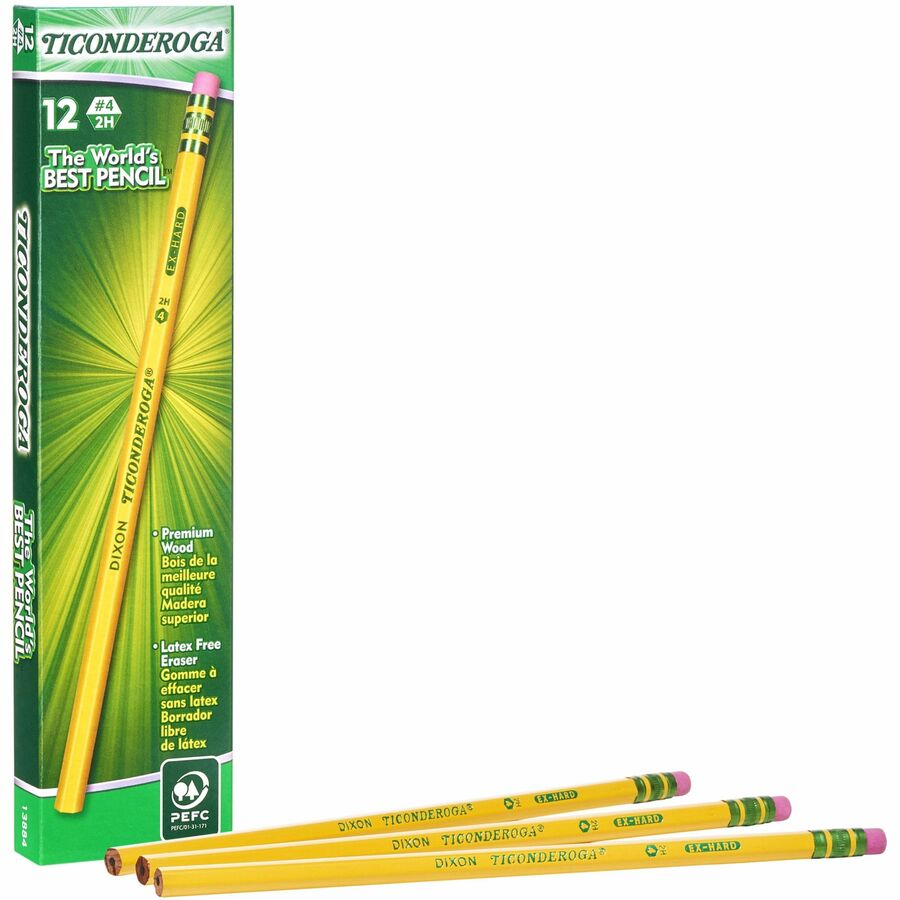 Ticonderoga Premium Pencils 2H (Pkg 12)
