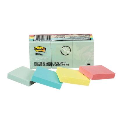 [661280] Bloc de Post-It, 34.9 mm x 47.6 mm, 12 blocs de 100 feuilles