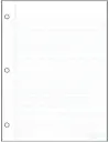 Ecolo T4B Large interlined writing tablet - 3 mm, small dotted, perforated (21.5 cm x 27.9 cm)
