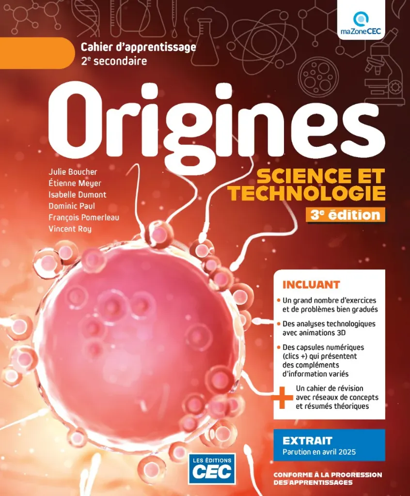 [9782766215751] Origines 2e sec., 3e Ed., Cahier d'apprentissage, version papier (incluant Carnet d'étude + Exercices interactifs + Web 1 an (9782766215751)