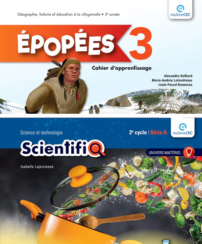 Ensemble épopées / Scientifiq 5e année - Cahier d'apprentissage & Ens. 3 fascicules (9782766203185)