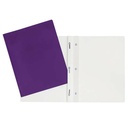 Duo-tang Carton Laminé, avec attaches