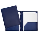 Hard Plastic Duo-tang with Fasteners and Pockets