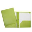Hard Plastic Duo-tang with Fasteners and Pockets