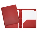 Hard Plastic Duo-tang with Fasteners and Pockets