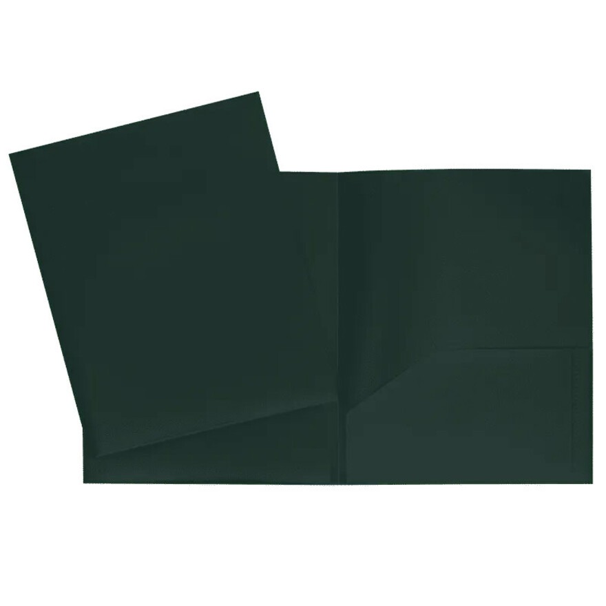 [A375-DGN] Chemise à pochettes, Plastique rigide (Vert)