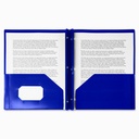 Duo-tang Plastique souple avec attaches et pochettes
