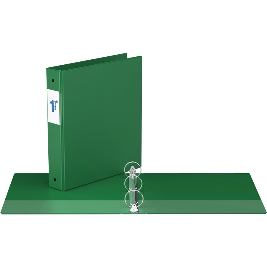 [534685] Binder with pockets, 1.5 inches (Green)