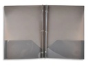Soft Plastic Duo-tang with Fasteners and Pockets