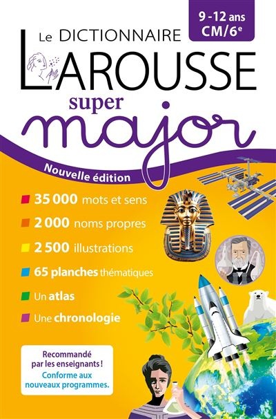 [9782036068537] Dictionnaire Larousse super major, 9-12 ans, CM-6e