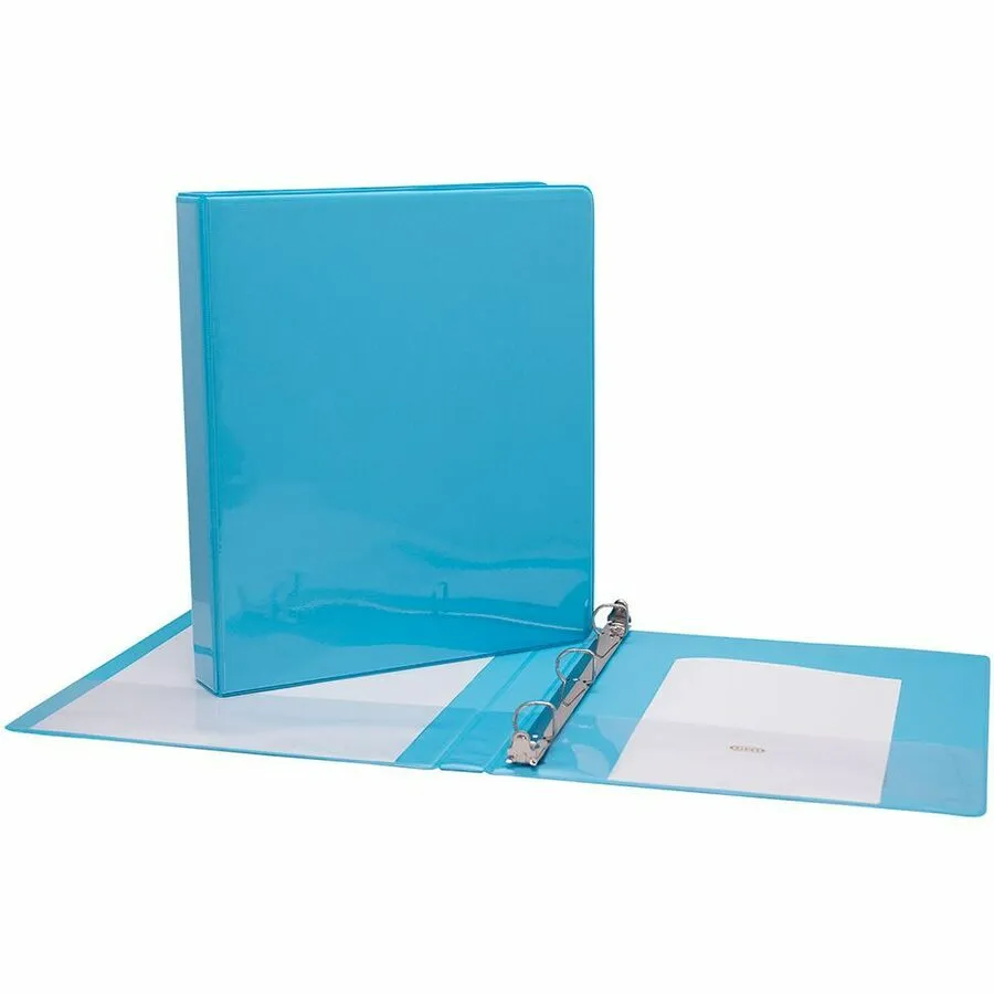 Relieur Pres.Vinyle 1" Bleu P.