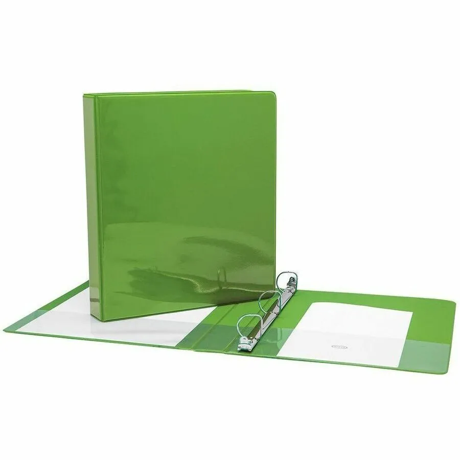 [225110] Cartable avec pochettes int. et ext., Ann. en D, 1", Vert