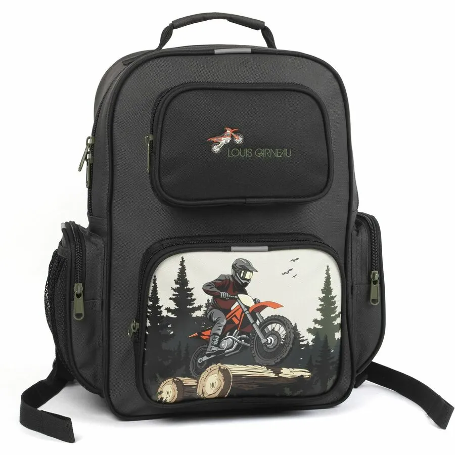 [845589] Backpack 4 Pockets (children) (Moto)