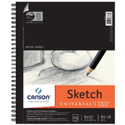 [1356153] Cahier pour esquisses Universal, 22,8 x 30 cm (9 x 12 po)