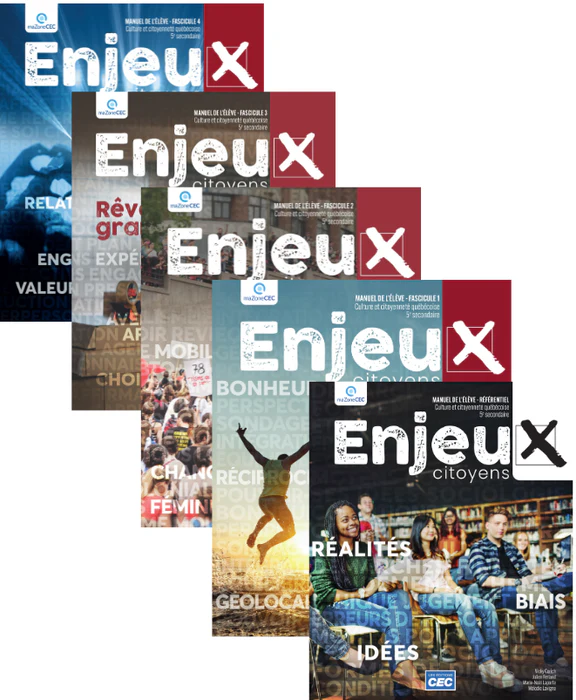 [9782766217205] Enjeux citoyens - 5e secondaire - Manuel de l'élève - 4 fascicules et 1 référentiel - version numérique