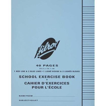 Hilroy Exercise Notebook #11923, Ruled, 40 Pages (Assorted Colors).