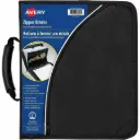 Avery 2" Binder with Zipper and Handle, Black