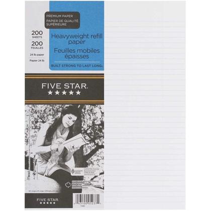 Five Star Reinforced Loose-Leaf Paper (200-Pack)