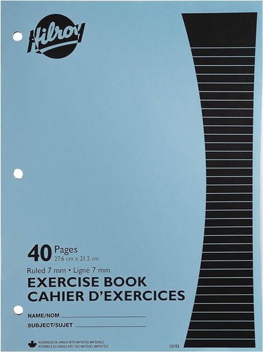 Canada Notebook, 40 pages, Blue