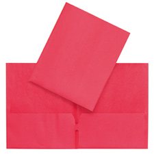 Chemise à pochettes, Carton texturé, Rouge