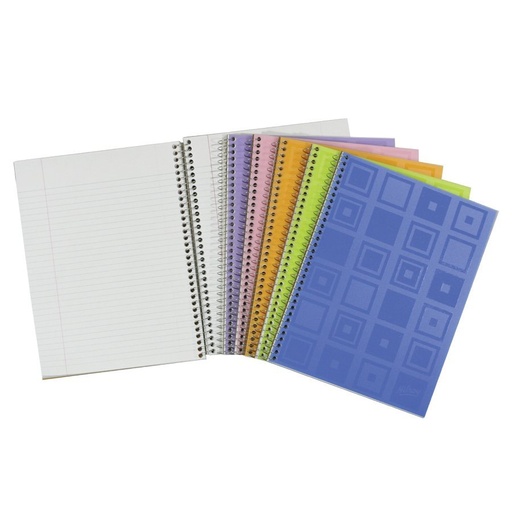 Cahier Hilroy 200 pages, Ligné, Couverture en poly