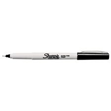 Sharpie Permanent Marker, Ultra Fine Point, Black