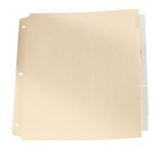 8 Tab Dividers, Clear Tab