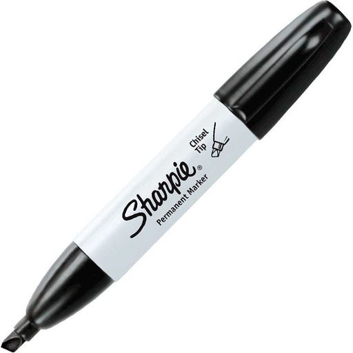 Chisel Tip Permanent Marker, Black