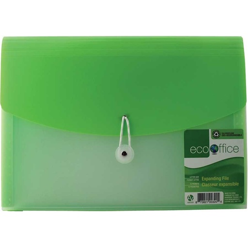 Expandable File, 13 pockets, Clear front, Letter