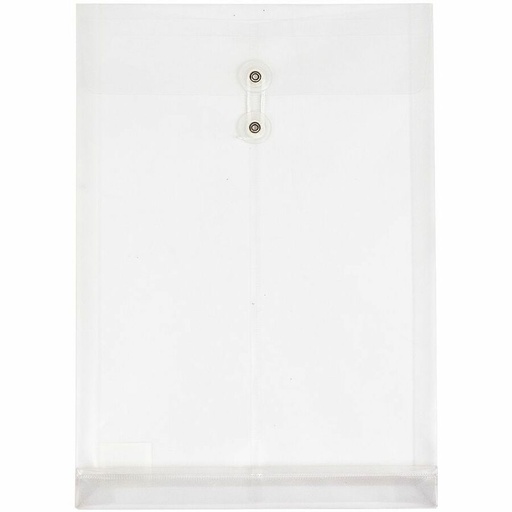 Enveloppe de plastique translucide , 10" X 14-1/2", Clair
