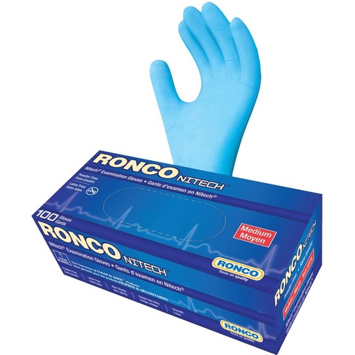 Gants de latex moyen, boîte de 100