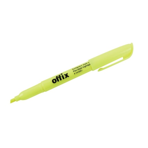 Offix Highlighter, Fine Chisel Point