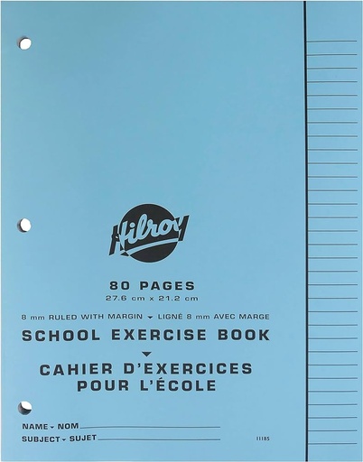 Cahier Canada, 80 pages, Bleu