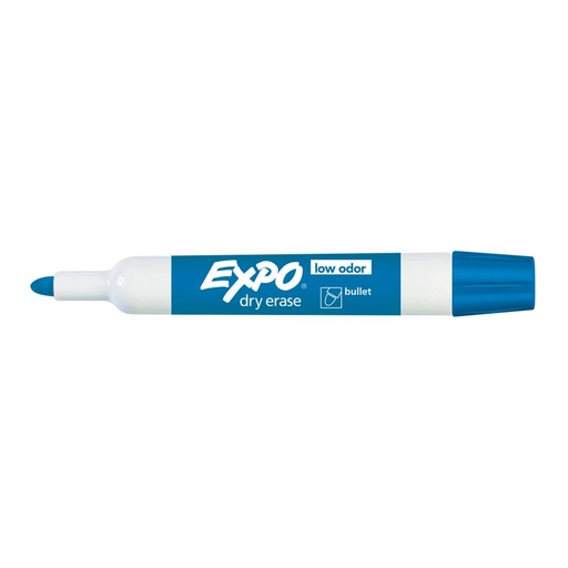 Expo Dry Erasable Marker, Bullett Point, Blue