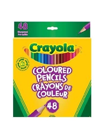 Crayons de couleur «Crayola» (Boîte de 48)