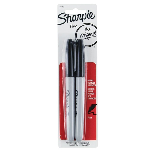 Marqueur fin Sharpie®, Paquet de 2, Noir