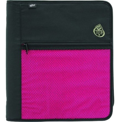 Zip Tote Binder with zipper, 2 in., Pink