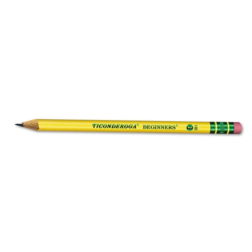 HB2 Ti-Conderoga Beginner Pencil, Thick