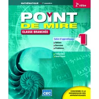 Point de mire 1, 2e Éd., Cahier d'apprentissage 1 + exercices interactifs - Accès étudiant, Web 1 an, Ed. CEC (ISBN : 9782761741965)